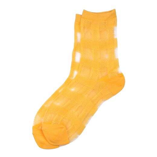 Yellow check socks 